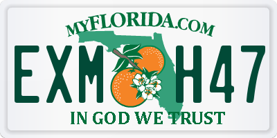 FL license plate EXMH47