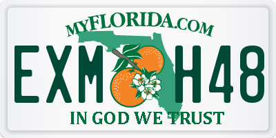 FL license plate EXMH48