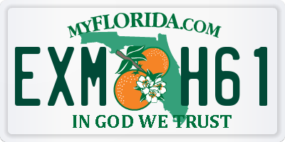 FL license plate EXMH61
