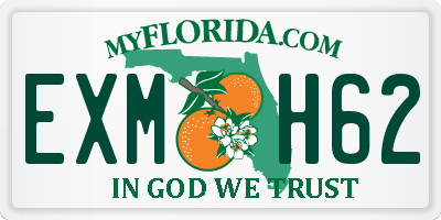 FL license plate EXMH62
