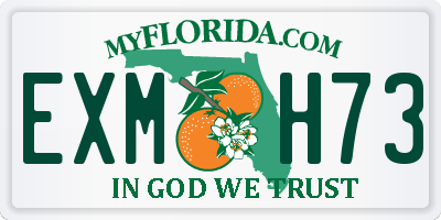 FL license plate EXMH73
