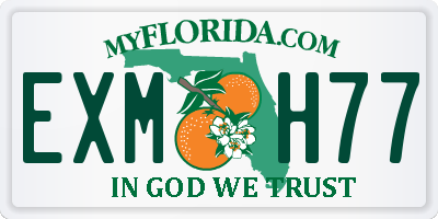FL license plate EXMH77
