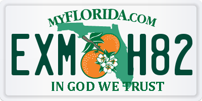FL license plate EXMH82