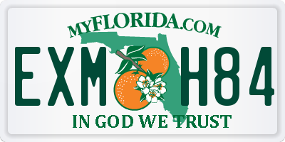 FL license plate EXMH84