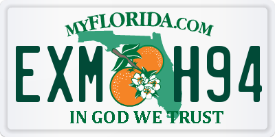 FL license plate EXMH94