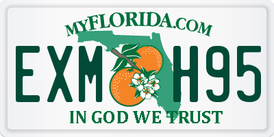 FL license plate EXMH95