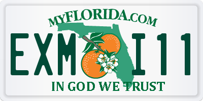 FL license plate EXMI11