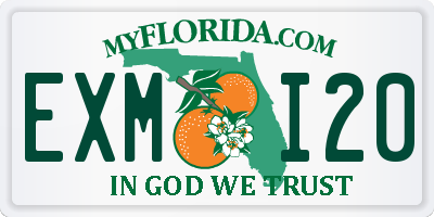 FL license plate EXMI20