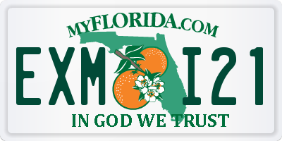 FL license plate EXMI21