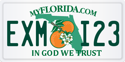 FL license plate EXMI23