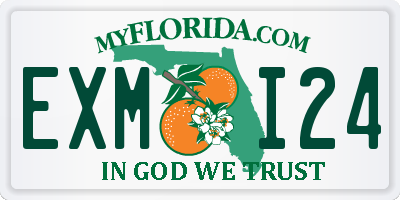 FL license plate EXMI24