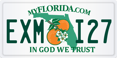 FL license plate EXMI27