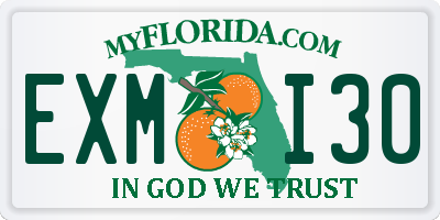 FL license plate EXMI30