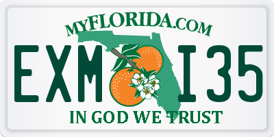 FL license plate EXMI35