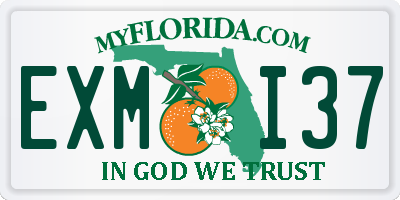 FL license plate EXMI37