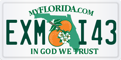 FL license plate EXMI43