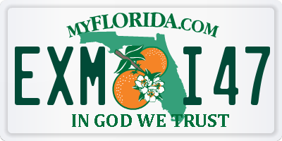 FL license plate EXMI47
