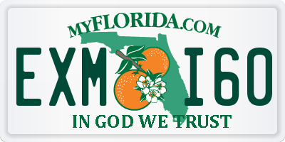 FL license plate EXMI60