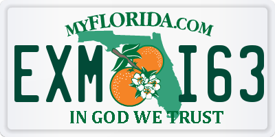 FL license plate EXMI63