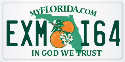 FL license plate EXMI64