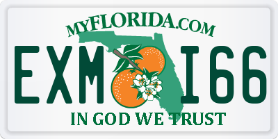 FL license plate EXMI66