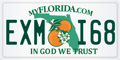 FL license plate EXMI68