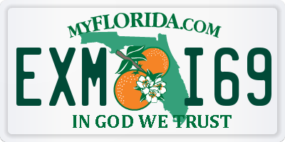 FL license plate EXMI69