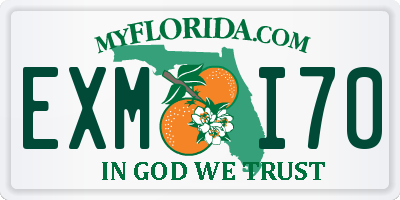 FL license plate EXMI70