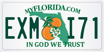 FL license plate EXMI71