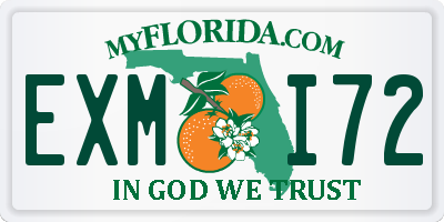 FL license plate EXMI72