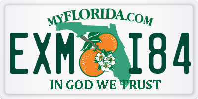 FL license plate EXMI84