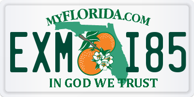 FL license plate EXMI85
