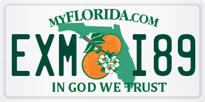 FL license plate EXMI89