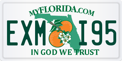 FL license plate EXMI95