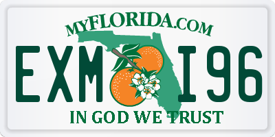 FL license plate EXMI96
