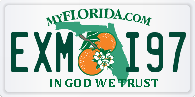 FL license plate EXMI97