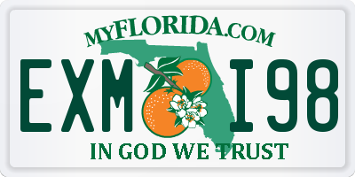 FL license plate EXMI98