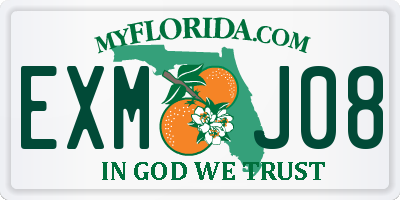 FL license plate EXMJ08