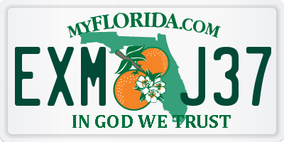 FL license plate EXMJ37