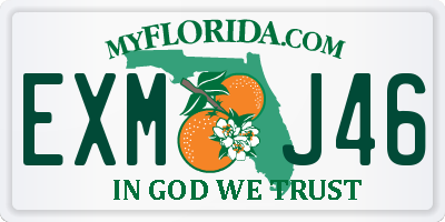 FL license plate EXMJ46
