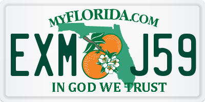 FL license plate EXMJ59