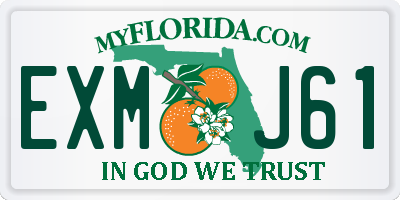FL license plate EXMJ61