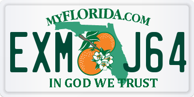 FL license plate EXMJ64