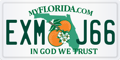FL license plate EXMJ66