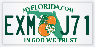 FL license plate EXMJ71