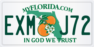 FL license plate EXMJ72