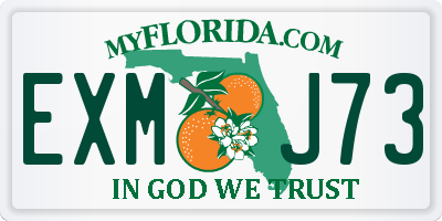 FL license plate EXMJ73