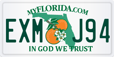 FL license plate EXMJ94
