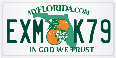 FL license plate EXMK79