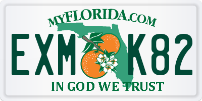 FL license plate EXMK82